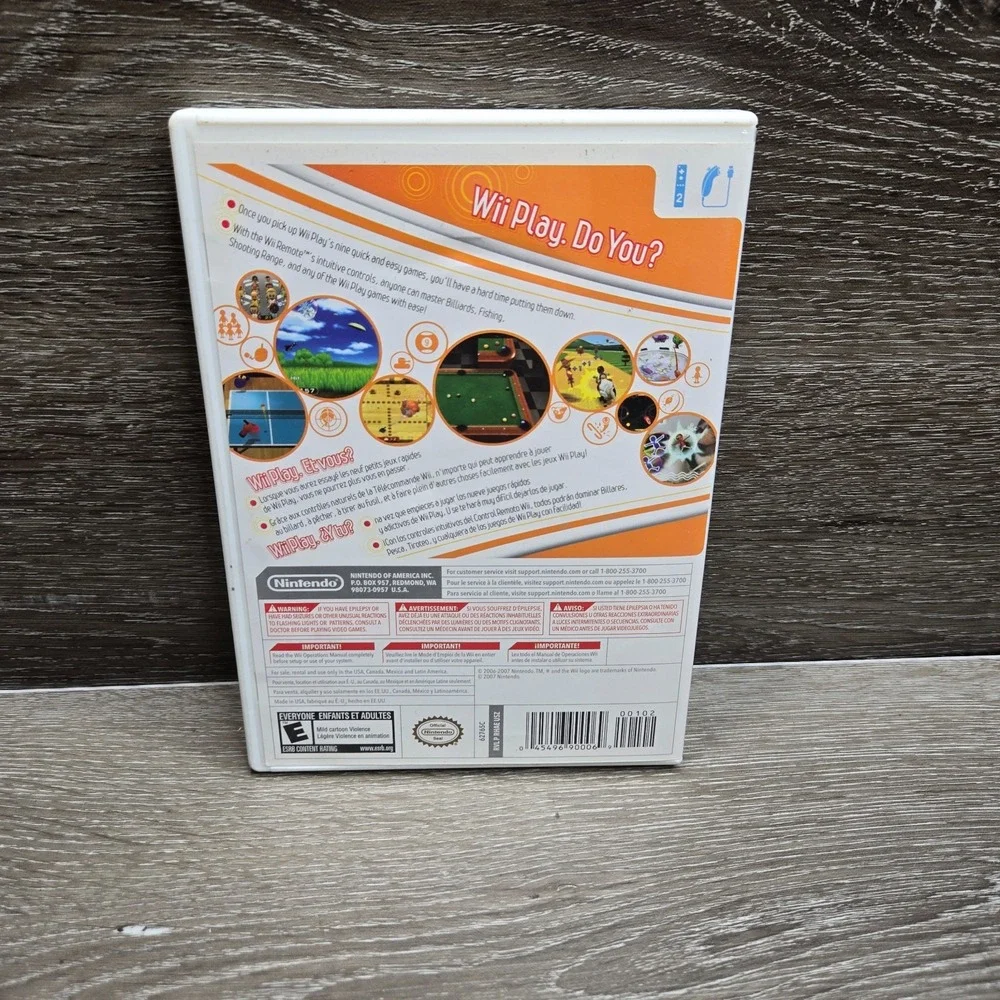 Nintendo Wii Play Game Complete Case Manual Wii Sports Interactive Tested